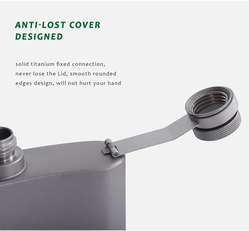 バウンドレスボヤージュ 超軽量 チタン製 ヒップフラスコ ボトル 漏斗付き Boundless Voyage Titanium Flask 200ml funnel Ti3061D