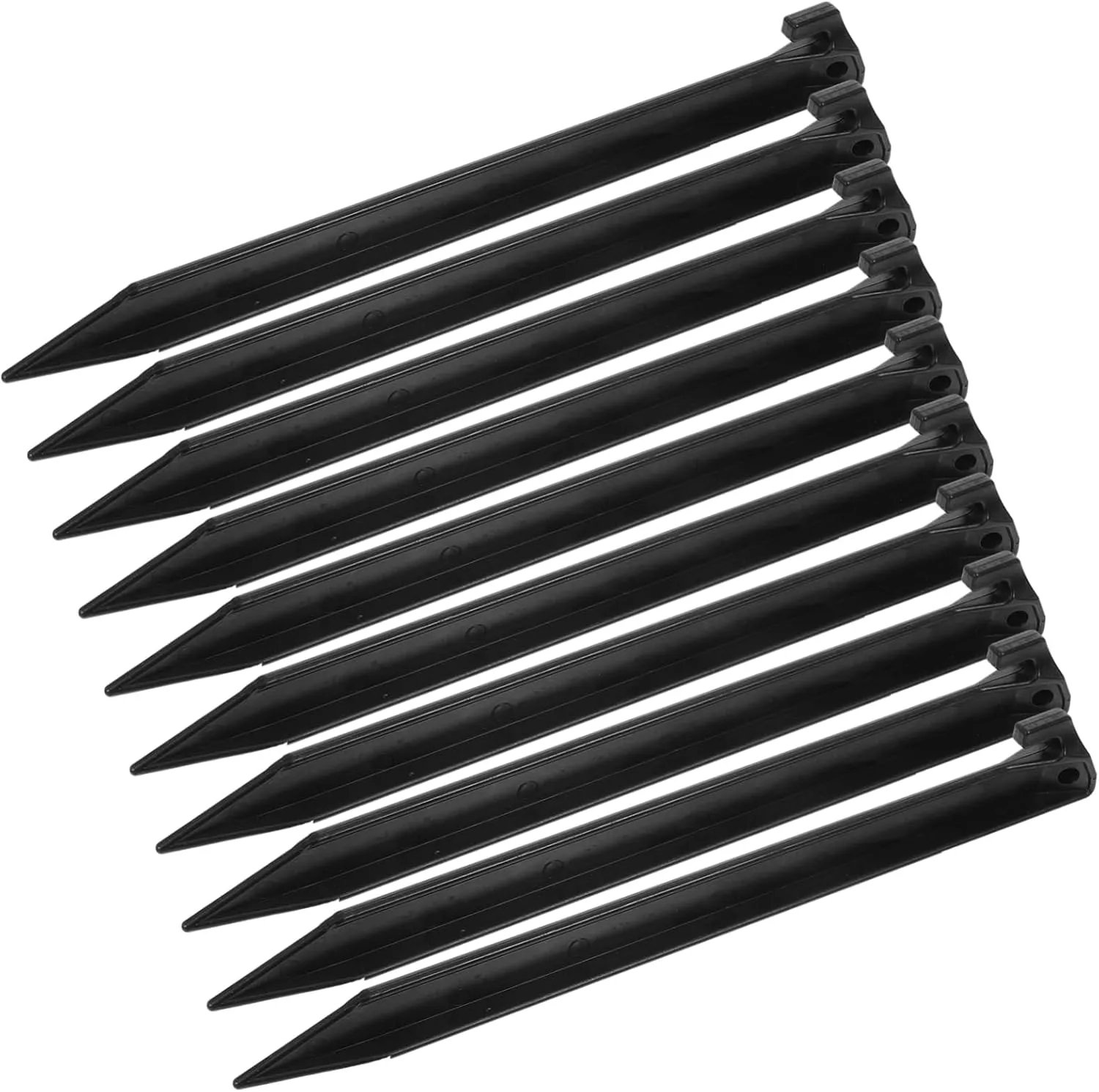 10 Pack Plastic Tent Stakes Mint Green Threaded Screw Tent Stakes Heavy Duty Camping Tarp Hooks Durable for Outdoor