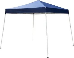 10 x 10 ft Pop Up Beach Canopy Portable Home Use Waterproof Folding Canopy Tent, Sturdy Steel Frame & Durable 210D Oxford Fabric Cover, Outdoor Camping Sun Shelter, Quick Easy Setup, Blue