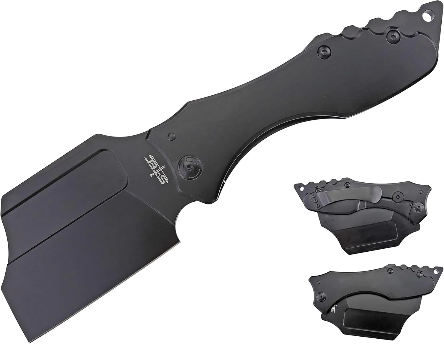 10.75" Extreme Giant Stainless Steel Tactical Folding Cleaver Knife Hunting Camping Outdoor