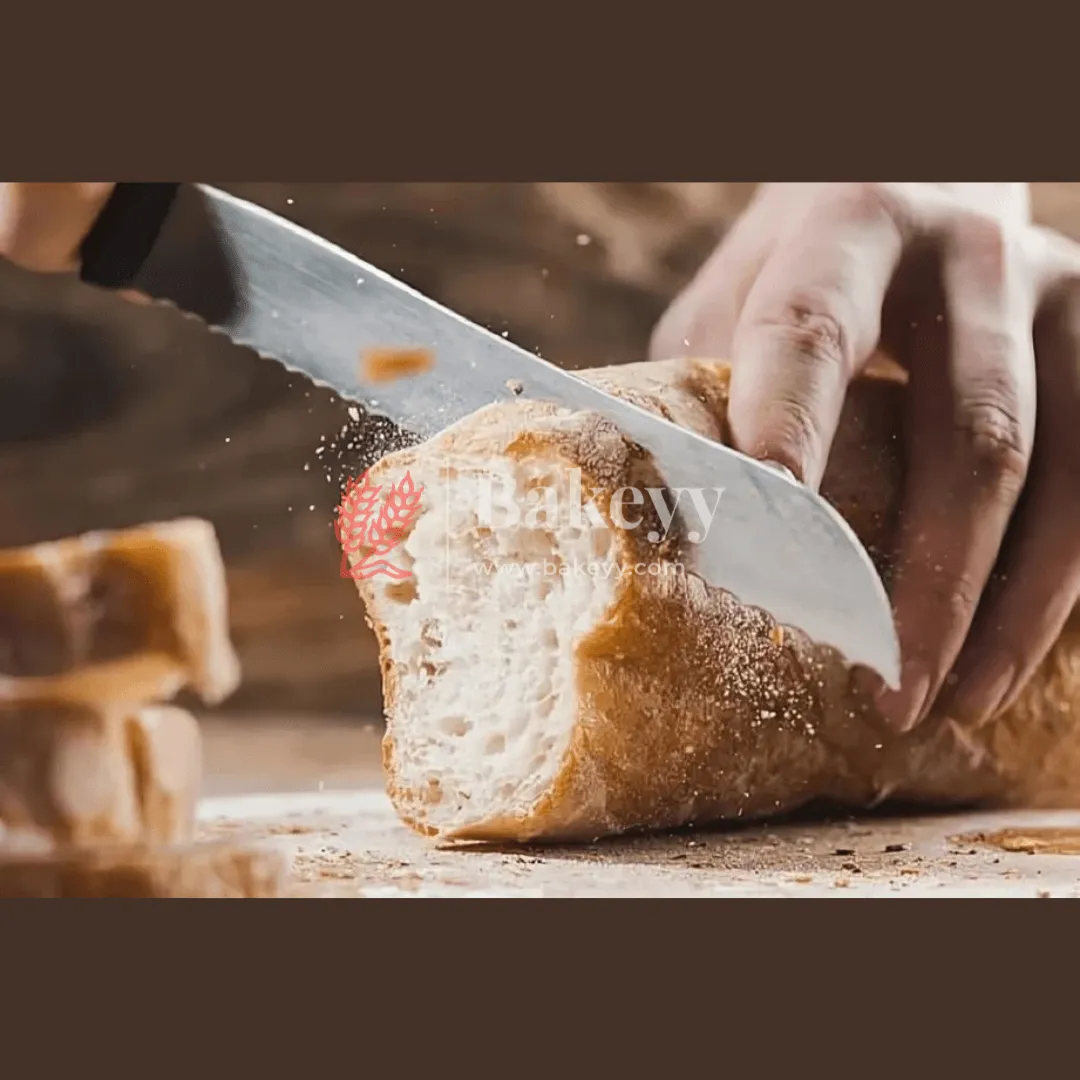 12 Inch Bread Knife Black Handle | Stainless Steel Blade with Strong Grip | Black Handle