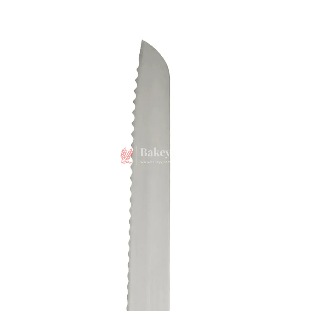 12 Inch Bread Knife Black Handle | Stainless Steel Blade with Strong Grip | Black Handle