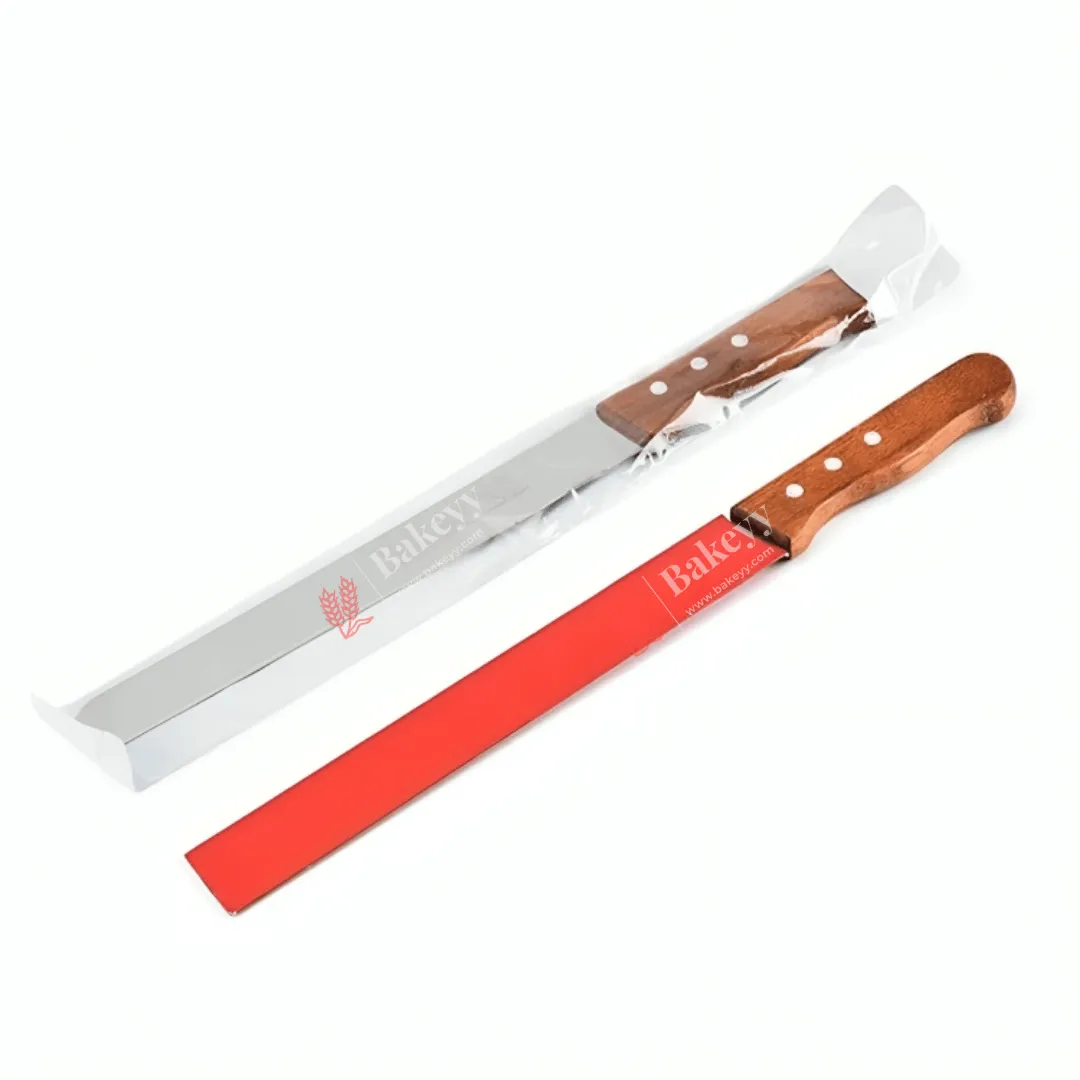14 Inch Bread Knife Wooden Handle | Stainless Steel Blade with Strong Grip | Wooden Handle