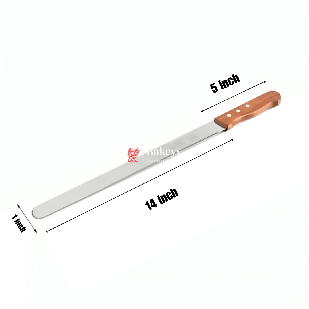 14 Inch Bread Knife Wooden Handle | Stainless Steel Blade with Strong Grip | Wooden Handle