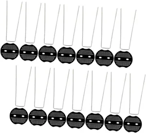 15 Sets Shaped Fastening Stake with Washers for Outdoor Picnic Lawn and Garden Use Durable Landscape Nails for Securing Tents Tarps and Fabrics Against Wind and Weather