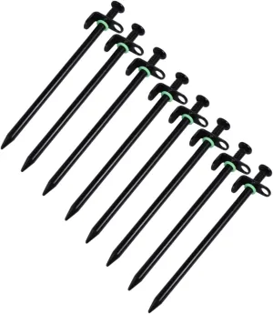 16pcs Tent Nails Ground Pegs Heavy Duty Screw Tent Stakes for Tarp Staking