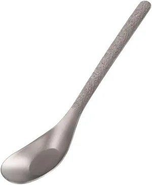 17cm Titanium Camping Spoon Lightweight 19g Camping Flatware Backpacking Travel Cutlery Compact Survival Utensils for Fishing, Hiking, Travel & Outdoor Adventures (4)