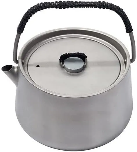 1L Teapot Titanium Alloy Outdoor Portable Coffee Pot