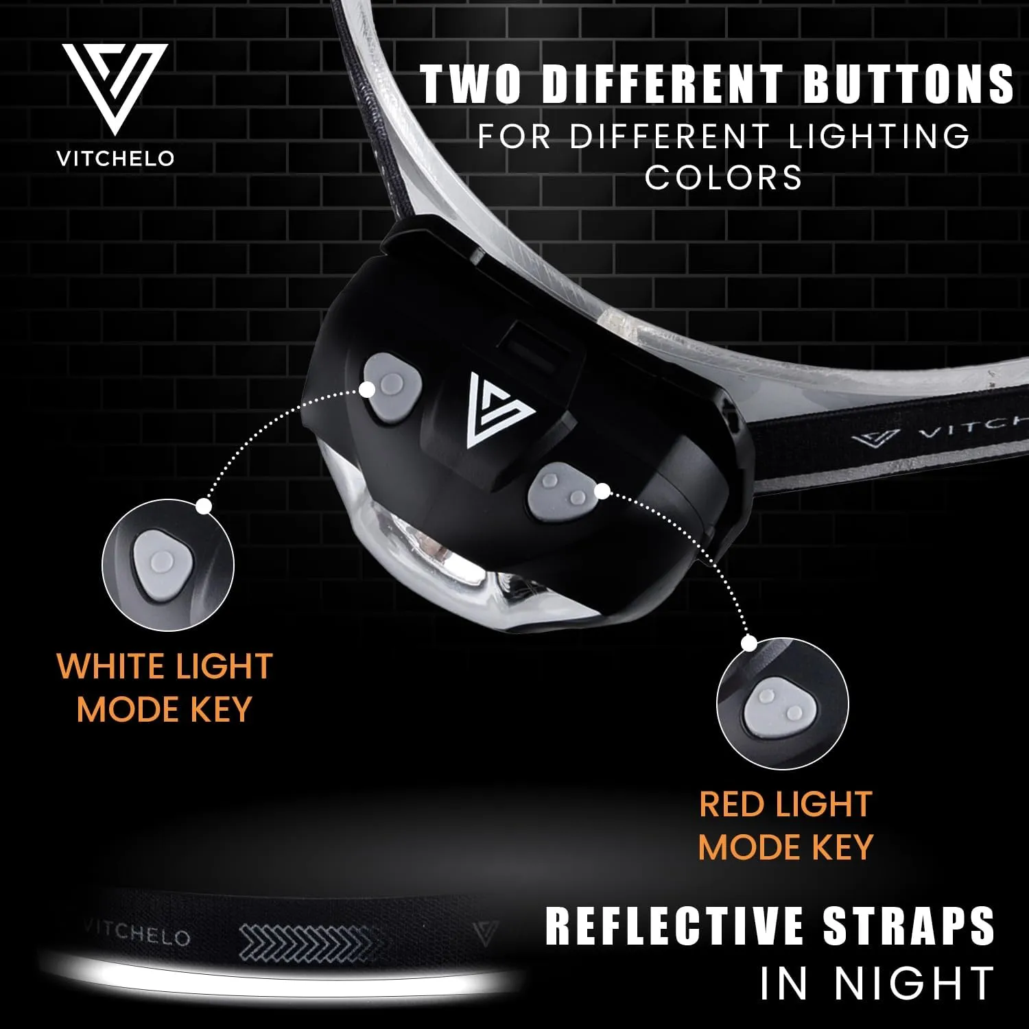 1Piece V800 Pro Head Lamp LED Rechargeable Super Bright XPG3, 6 Modes Hybrid LED Headlamp Flashlight for Adults & Kids, IPX4 Waterproof White & Red Light with 45° Tilt, for Outdoor Camping Running