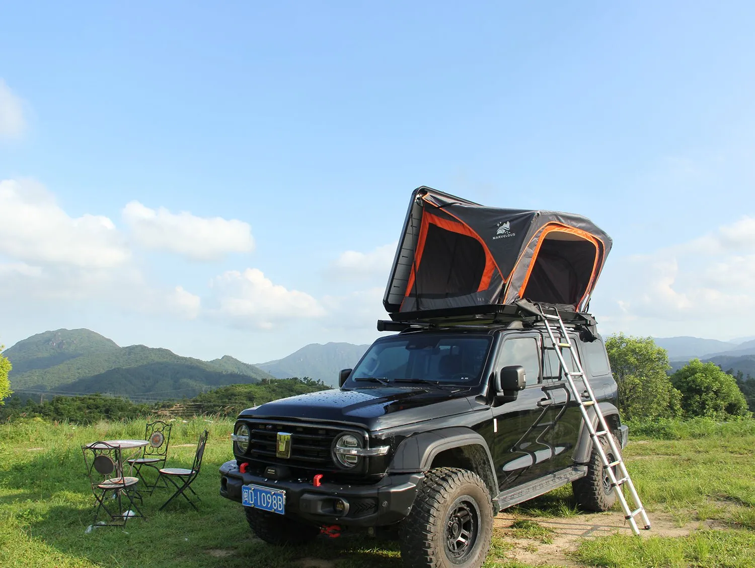 2  People Aluminum Hard shell Car  Roof Top Tent  MOT-T800