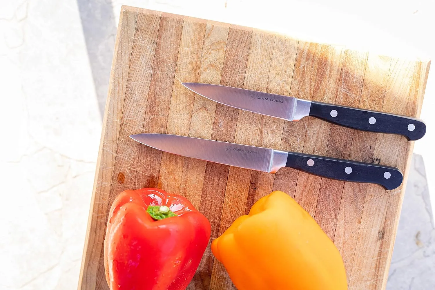 2-Piece Premium Kitchen Knife Set - Ultra-Sharp 5" Utility Knife & 3.5" Paring Knife, High Carbon Stainless Steel, Forged for Precision, Multipurpose Cooking Knives with Ergonomic Handles