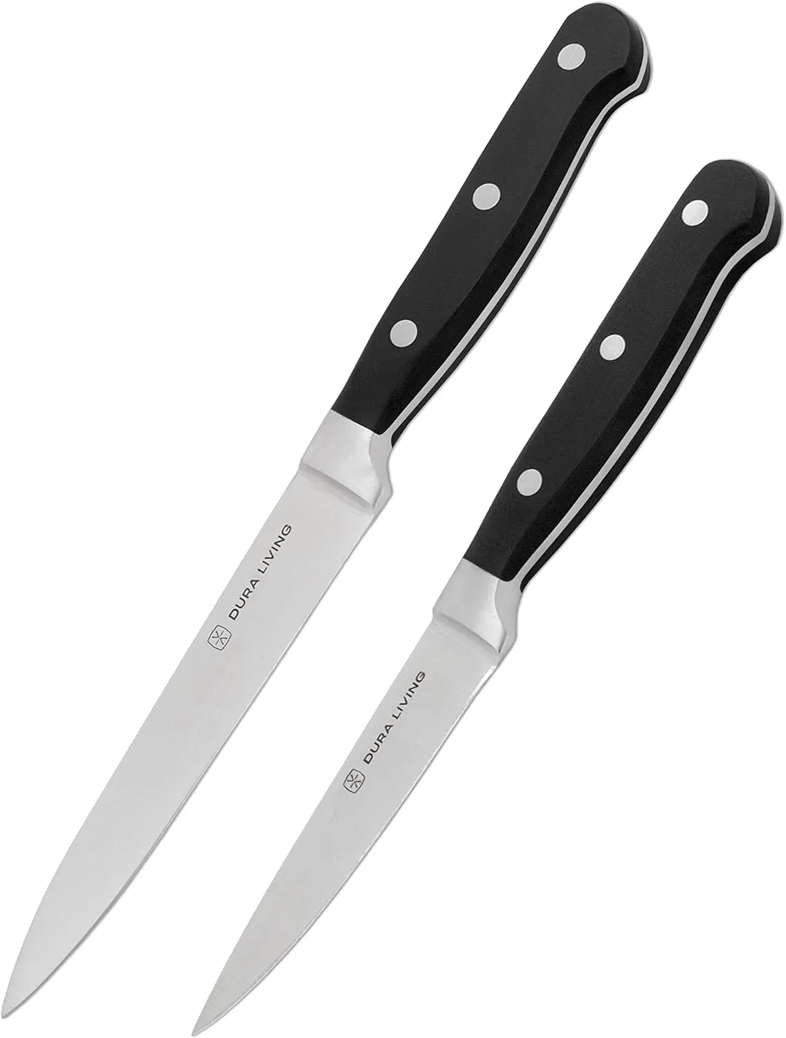 2-Piece Premium Kitchen Knife Set - Ultra-Sharp 5" Utility Knife & 3.5" Paring Knife, High Carbon Stainless Steel, Forged for Precision, Multipurpose Cooking Knives with Ergonomic Handles