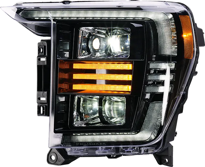 2021-2023 Ford F150 Headlights - (White DRL) Essential Series