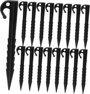 25Pcs Heavy Duty Tent Stakes Portable Ground Pegs for Inflatable Tents Durable Stakes with Hook Design for Easy Installation
