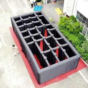 26.2x13.1x6.6ft Inflatable Maze Game Giant Inflatable Haunted House Maze for Adult Outdoor Games Toys