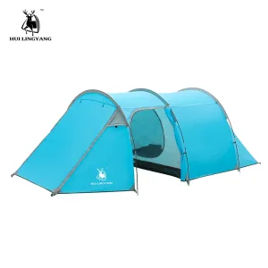 3-4 ultralight space tents tent Camping Tunnel camping person Compact Waterproof Double Outdoor climbing hiking Masterful craftsmanship tent large Layer Beach