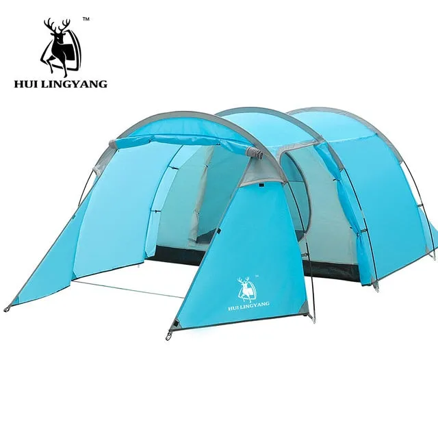 3-4 ultralight space tents tent Camping Tunnel camping person Compact Waterproof Double Outdoor climbing hiking Masterful craftsmanship tent large Layer Beach