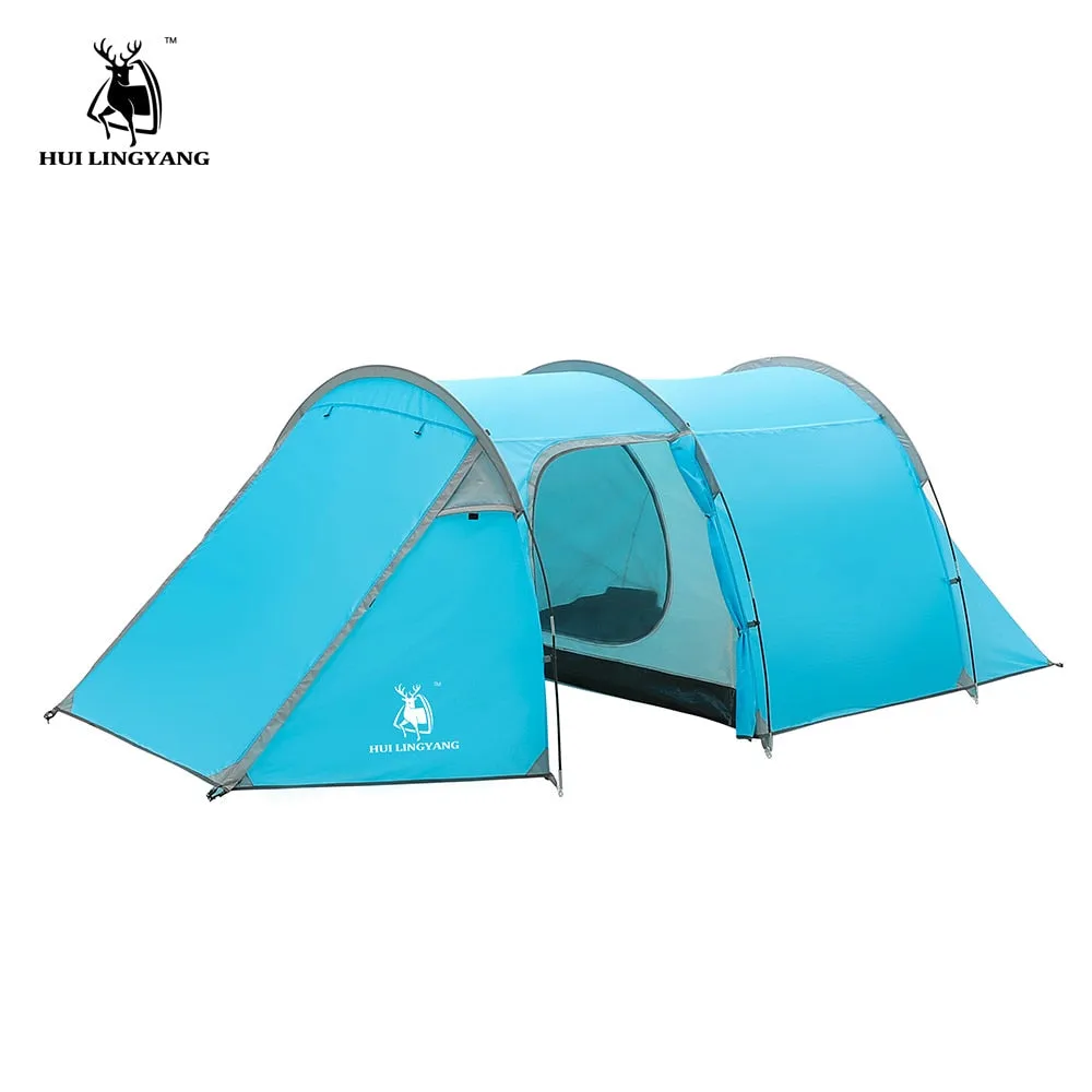 3-4 ultralight space tents tent Camping Tunnel camping person Compact Waterproof Double Outdoor climbing hiking Masterful craftsmanship tent large Layer Beach