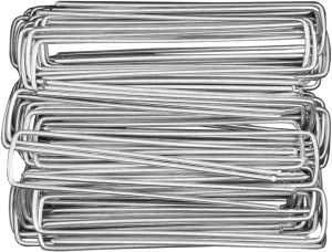 30Pcs Shaped Garden Heavy Duty Pegs for Landscape Fabric and Sod Installation for Gardening and Camping