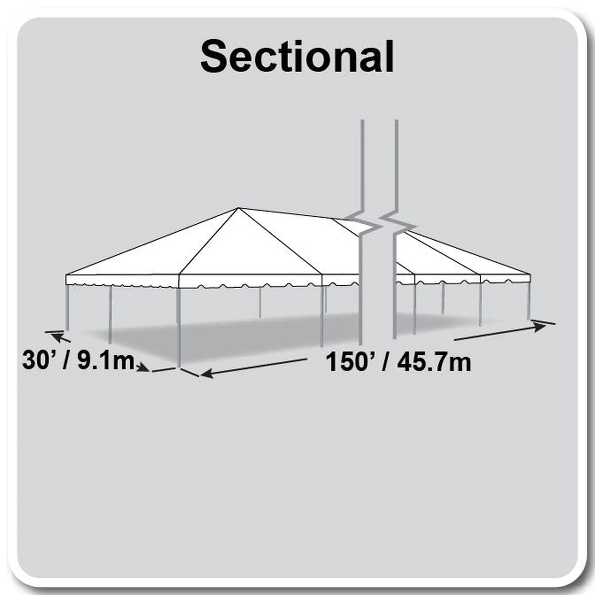 30x150 Classic Series Frame Tent