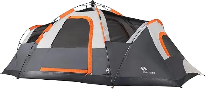 4-6 Person Tent/Instant for Camping Waterproof Family 60 Seconds/Easy Setup Cabin Tent with Top Rainfly, Double Layer, Large Mesh Windows & Mesh Roof,Dome Camping Tent-13.5' x 7'