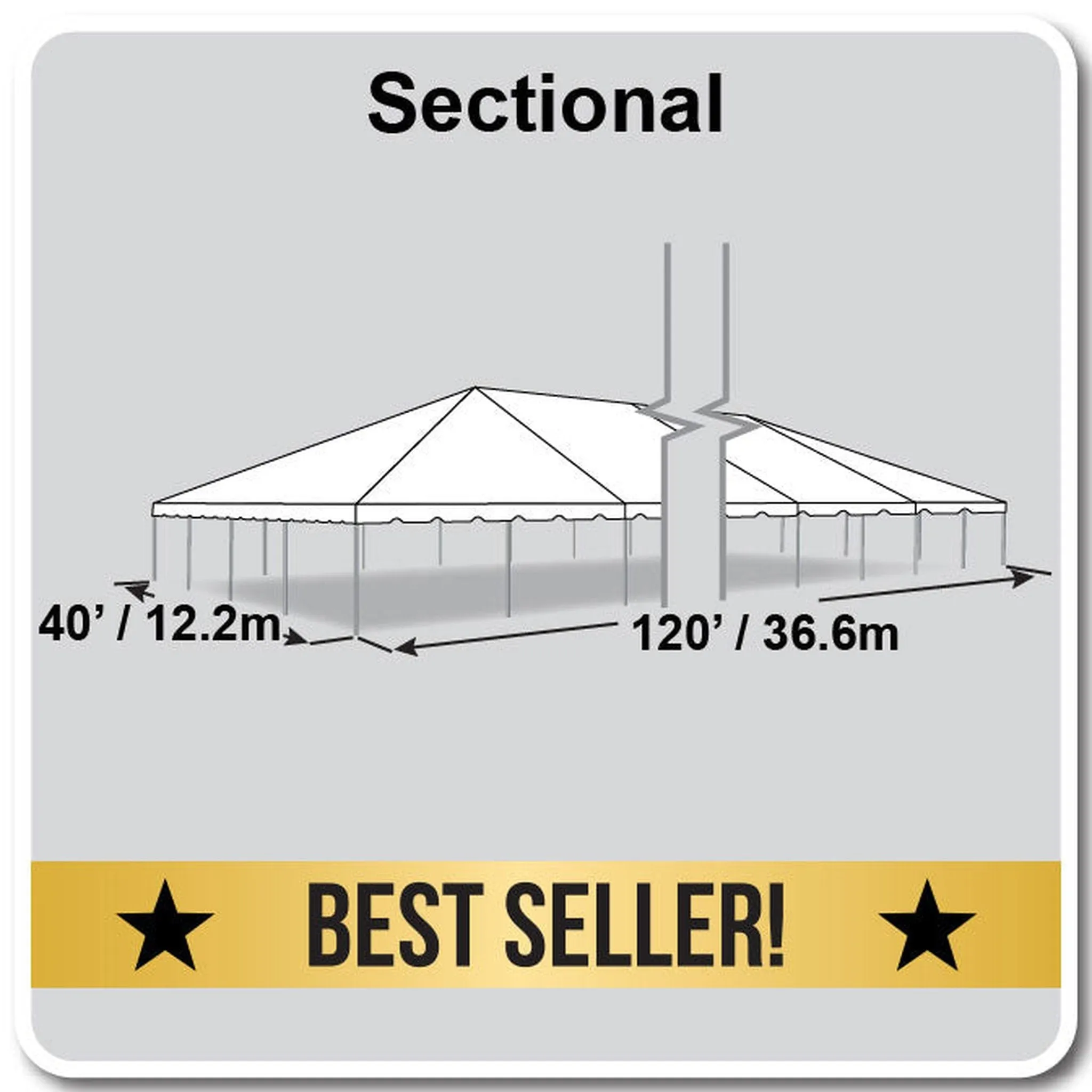 40x120 Classic Series Frame Tent