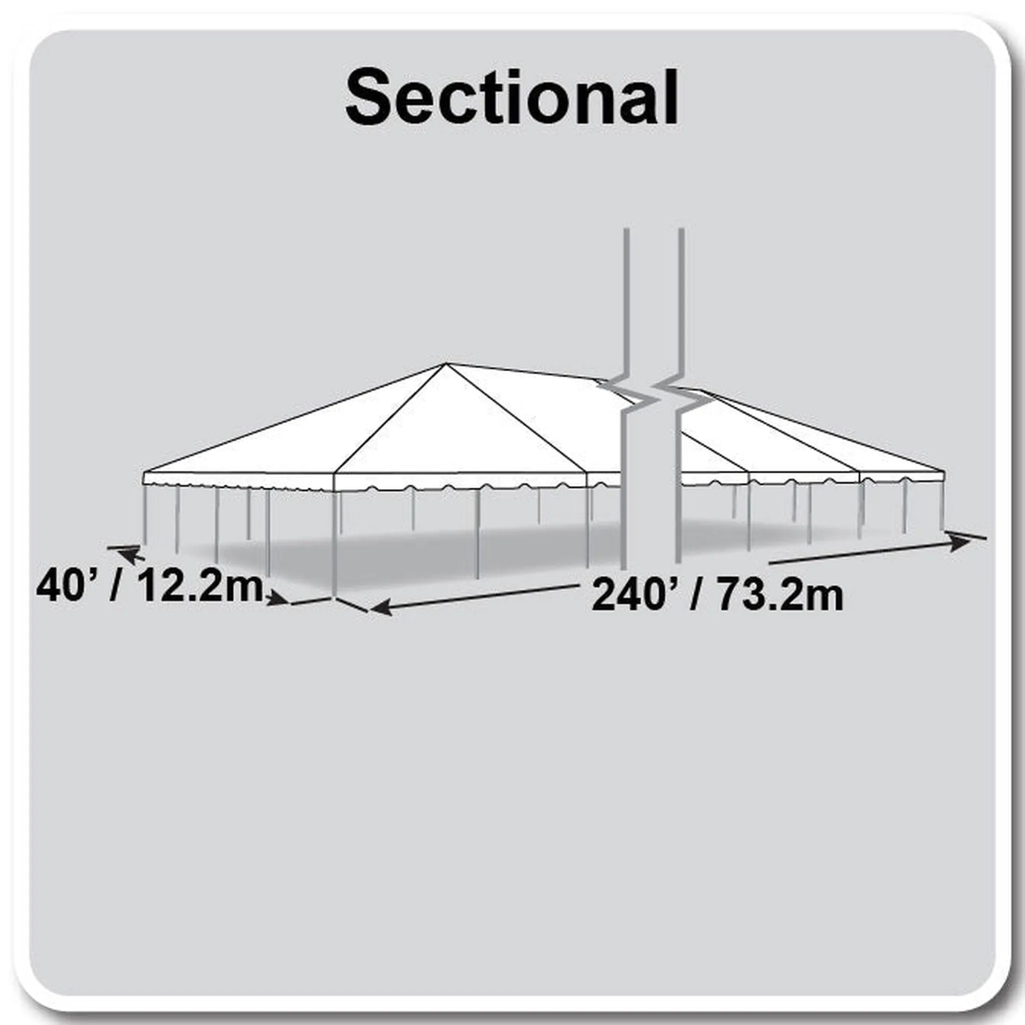 40x240 Classic Series Frame Tent