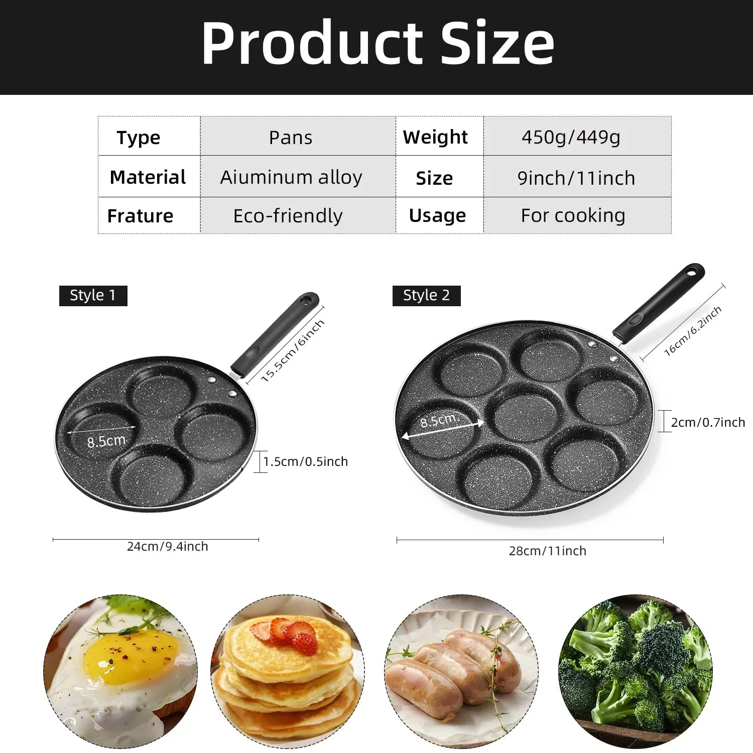 4/7 Hole Omelette Pan