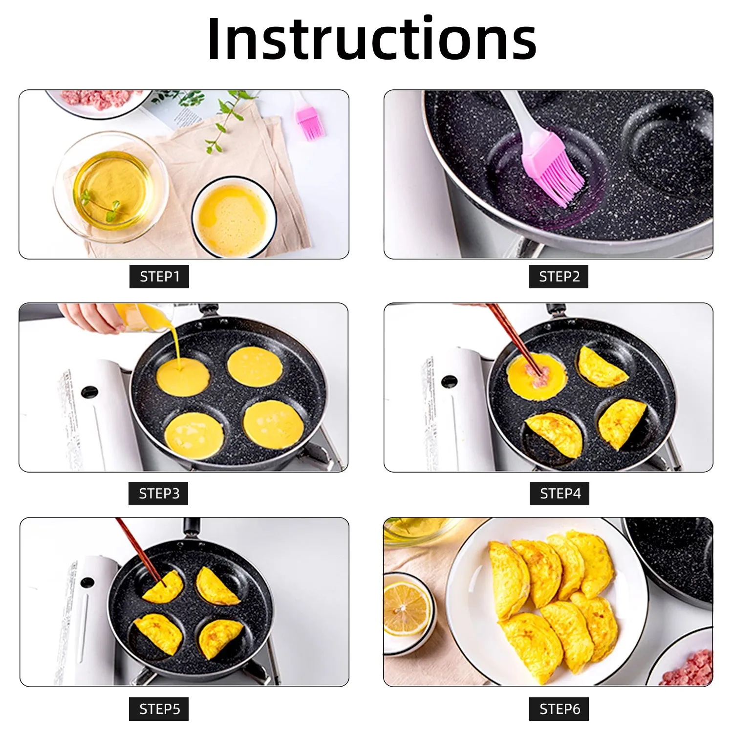4/7 Hole Omelette Pan