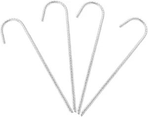 4Pcs Heavy Duty Tent Stakes Thick Pegs for Ground Fixing for Garden Fences Gazebos and Marquees Durable Camping Tools for Quick Setup