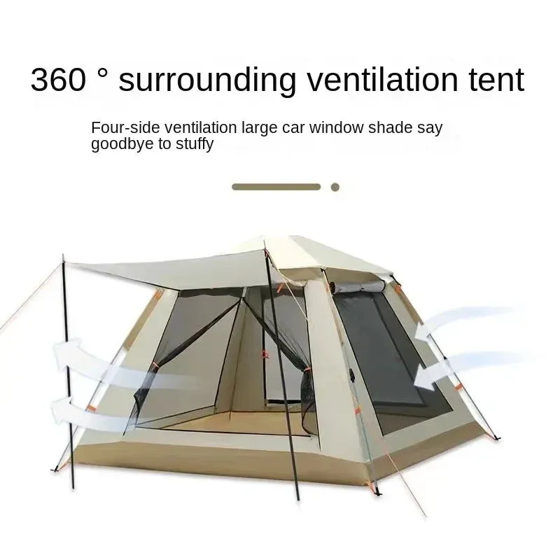 5-8 Person Outdoor Automatic Quick Open Tent Rainfly Waterproof Camping Tent