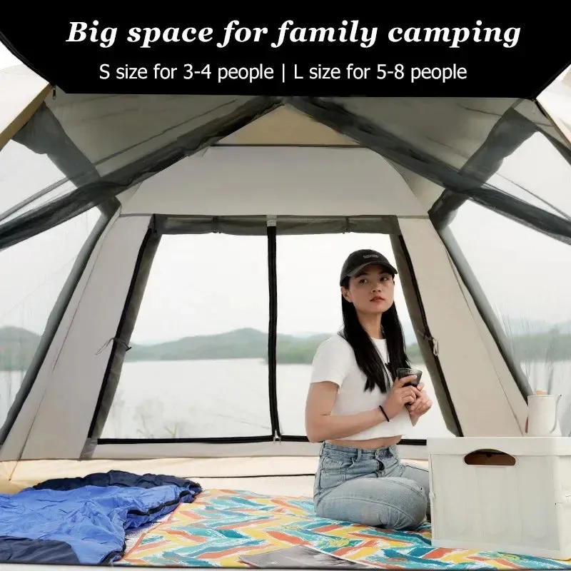 5-8 Person Outdoor Automatic Quick Open Tent Rainfly Waterproof Camping Tent