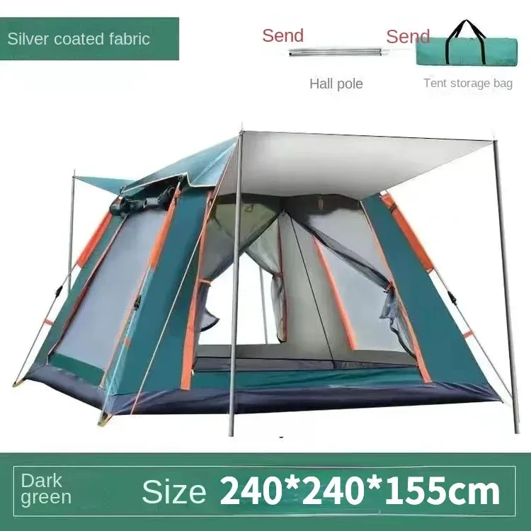 5-8 Person Outdoor Automatic Quick Open Tent Rainfly Waterproof Camping Tent