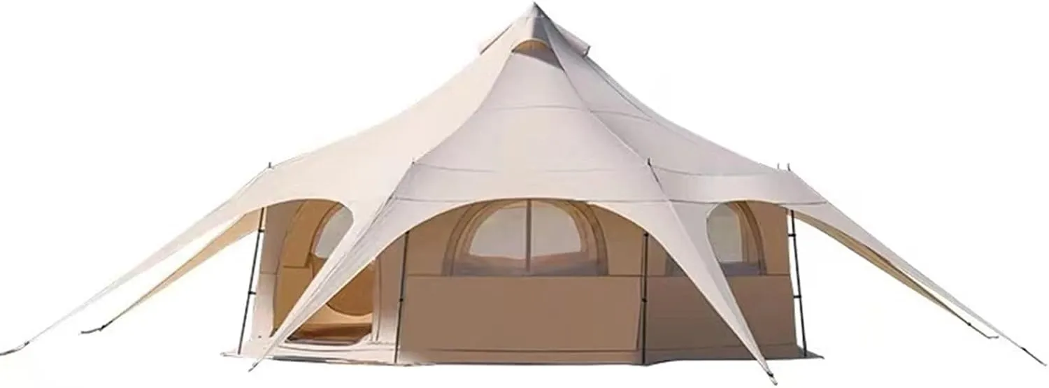 500*285 1 Person 3 Season Camping & Hiking Tent with Aluminum Poles, Water Resistant, Lightweight, Free Standing, Zipper Closure, Contemporary Style, For Camping, Outdoor Activities, Fishing