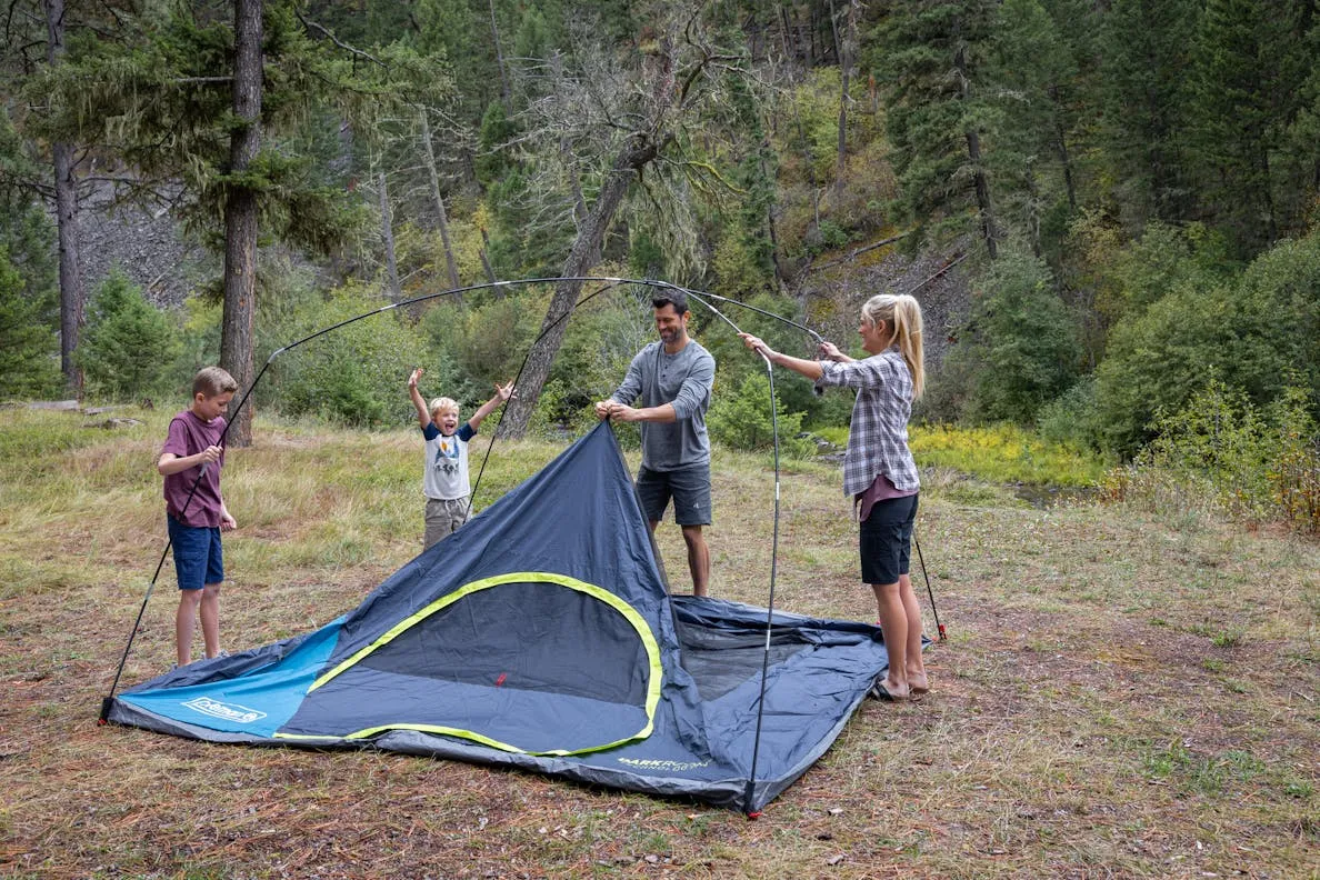 6-Person Dark Room Skydome Camping Tent
