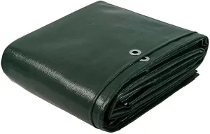 6' x 10' Tarps Heavy Duty Waterproof, 5 Mil Green Poly Tarp Cover, UV Resistant, Rip and Tear Proof Tarpaulin with Grommets and Reinforced Edges for Roof, Patio, Camping, Boat, Pool