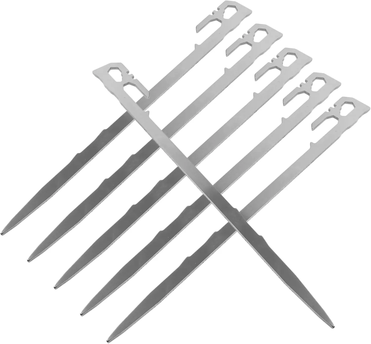 6pcs Tent Ground Pegs for Tarp Camping Beach Stakes Sturdy Outdoor Stakes