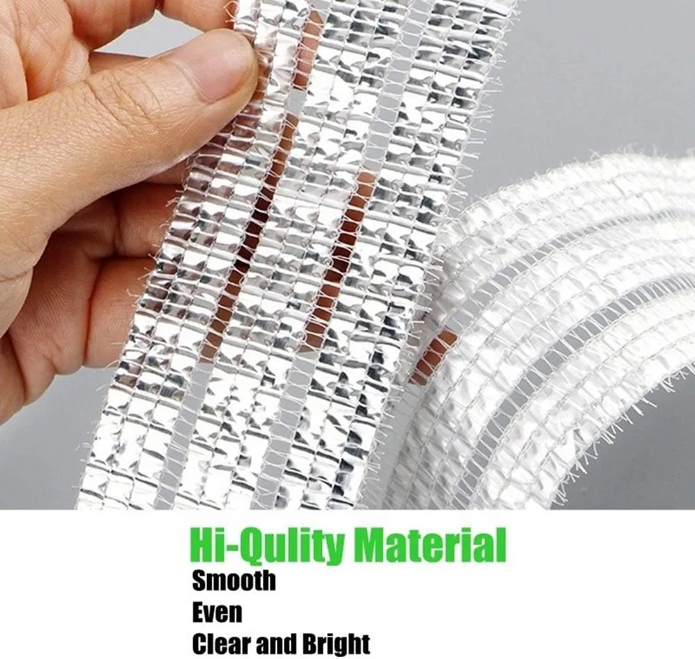 70% Sun Shade Cloth Fabric Garden Aluminum Foil Sun Shade Net Reflective Silver Sun Shelter Garden Awnings Sunshade Mesh Tarp Outdoor Shading Fence Screen (Color : 1x2m(3x6ft))