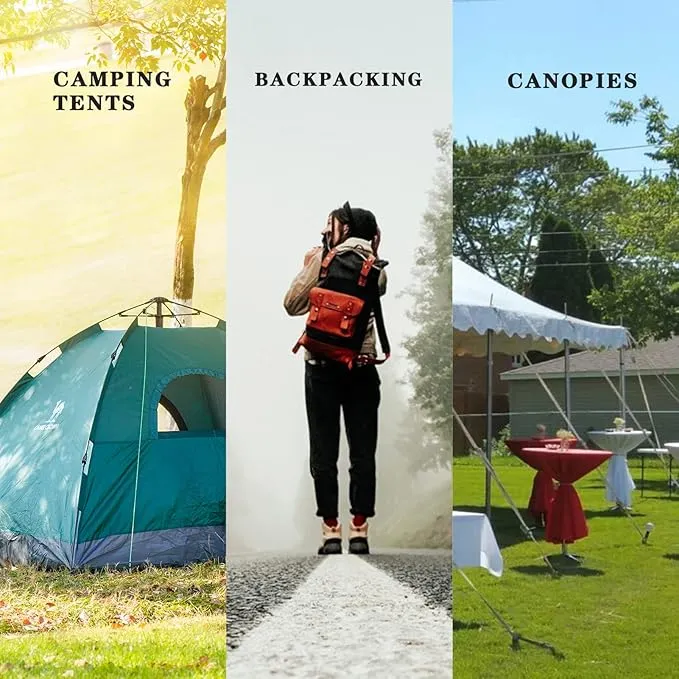 8 inch Heavy Duty Tent Stakes,Metal Camping Stakes for Outdoor Canopy and tarp ,10 Pack with Portable Bag