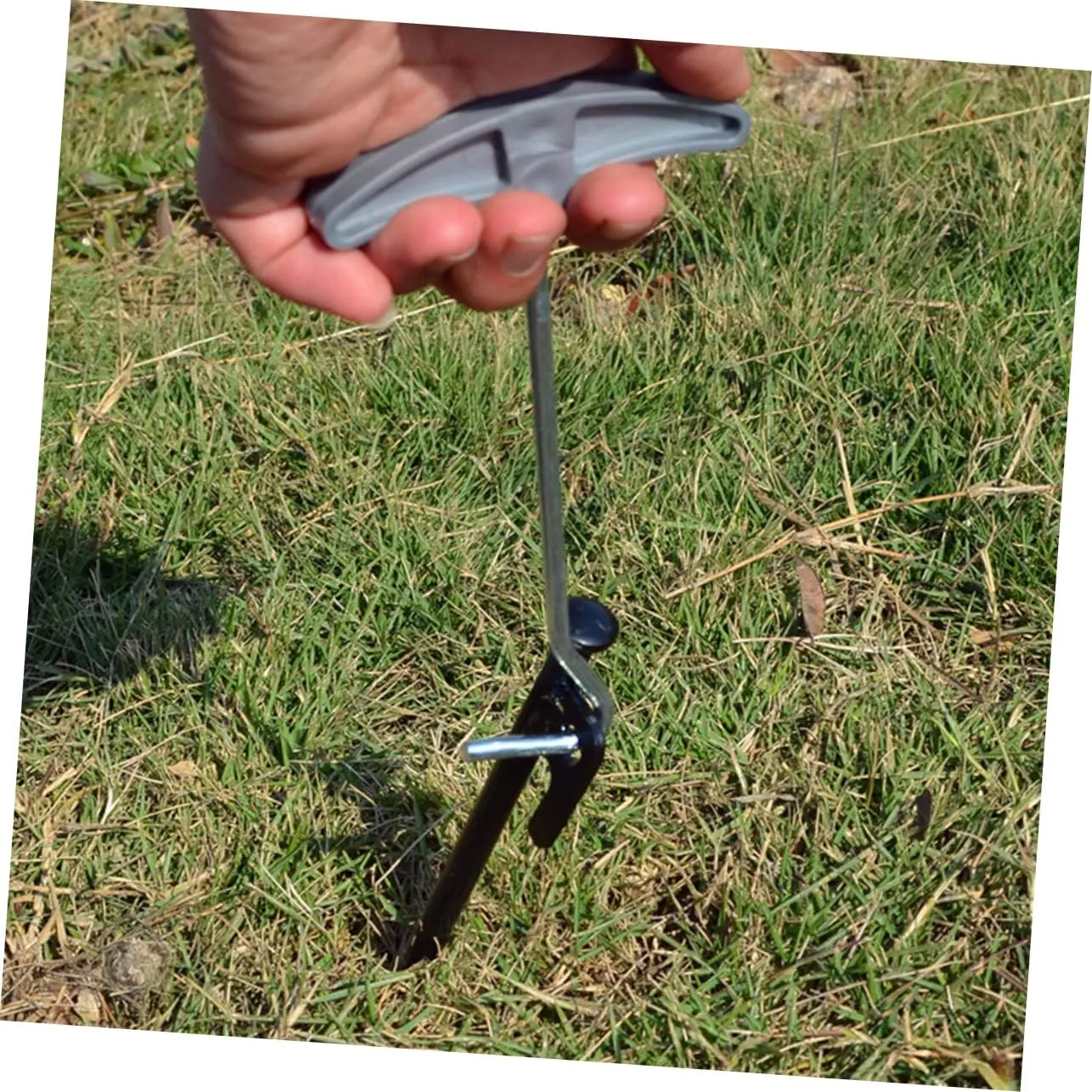 8 Pcs Steel Nail Tent Pegs 30cm Heavy Duty Ground Stakes for Gazebo Tent Camping Tarp Shelter for Outdoor Awning Canopy