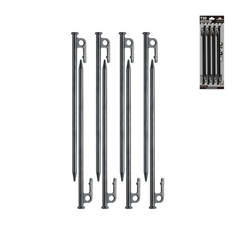 8Pcs Huge selection – Pegs Campingmoon 30cm Steel Limited edition