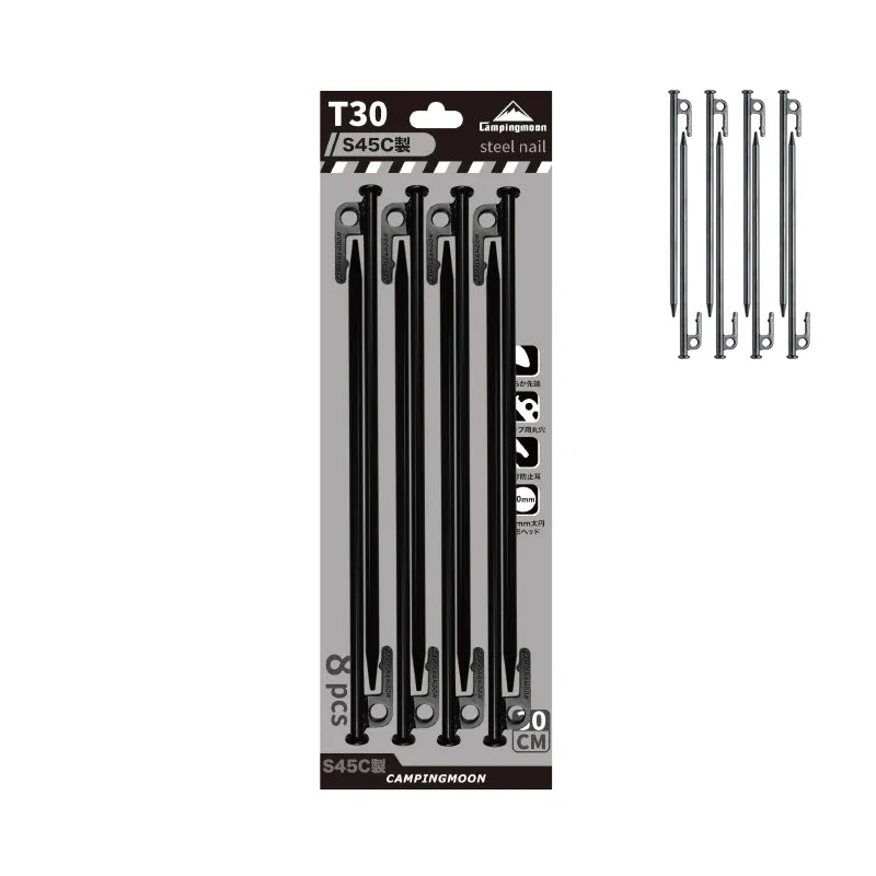 8Pcs Huge selection – Pegs Campingmoon 30cm Steel Limited edition