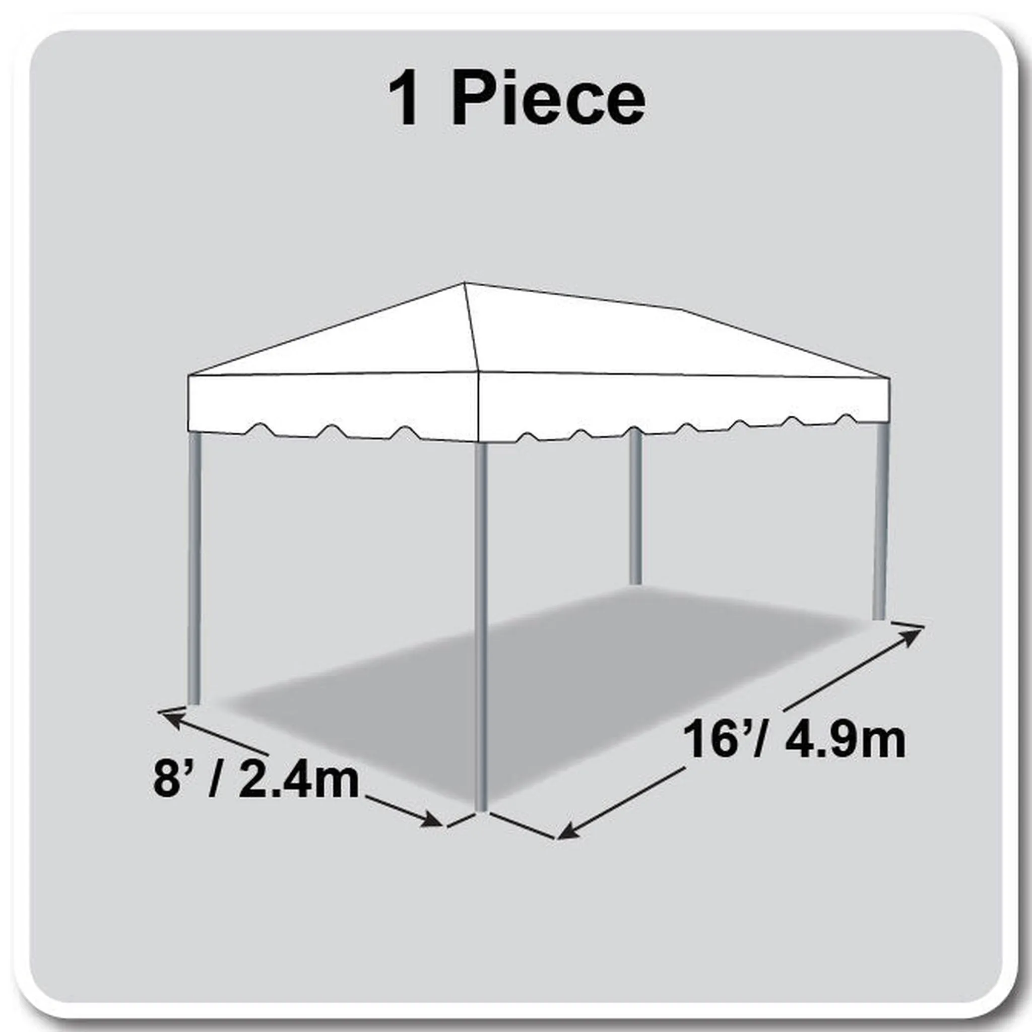 8x16 Classic Series Frame Tent