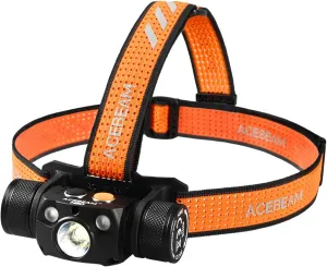 ACEBEAM H30 Brightest Headlamp Max 4000 High Lumens White Light   Red Light   Green Light, Head Lamp Outdoor Led Rechargeable, Best Head Lights for Camping Running Hiking