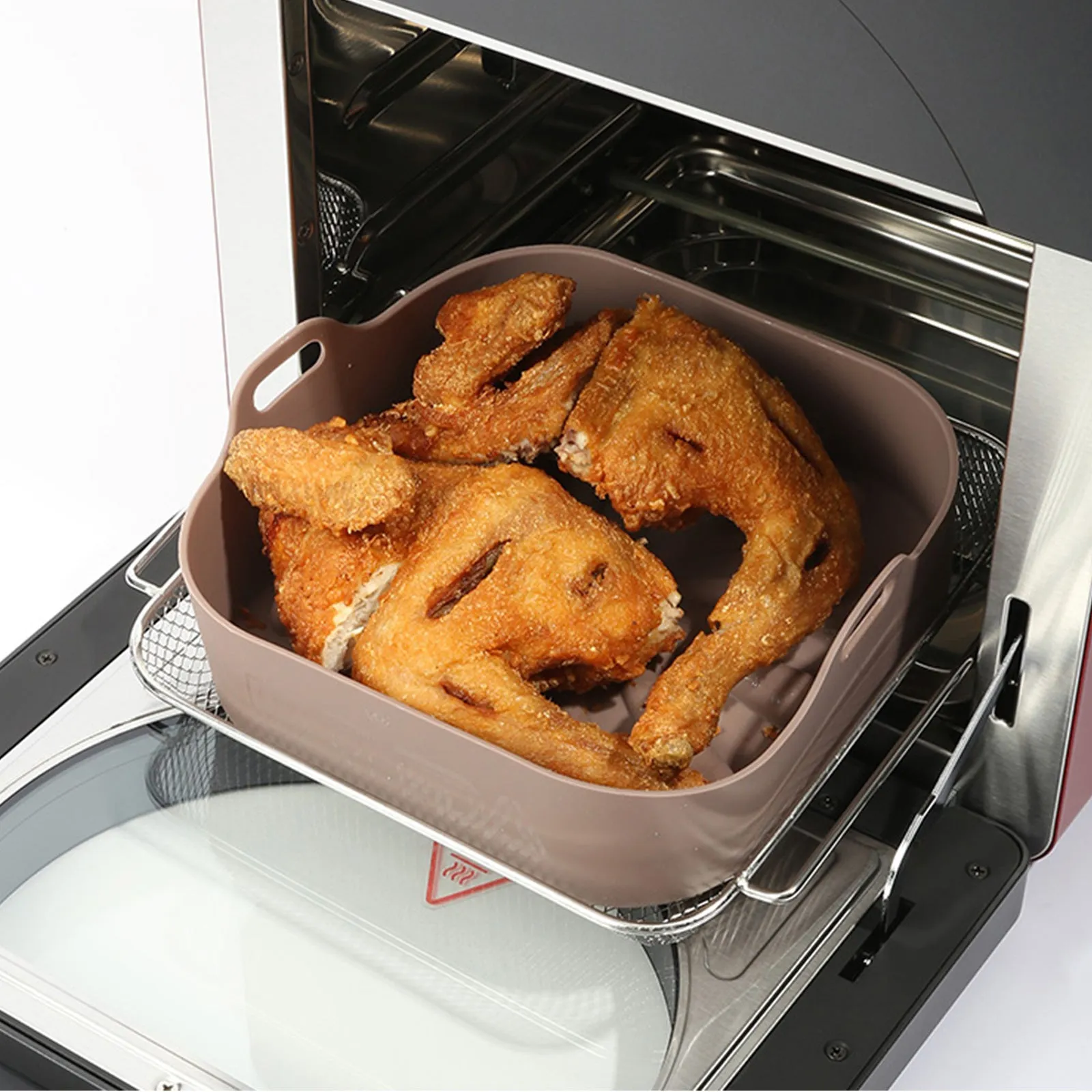 Airfryer Chocolate Square Nontoxic Silicone Problem-free return Reusable Tested Pot Nonstick