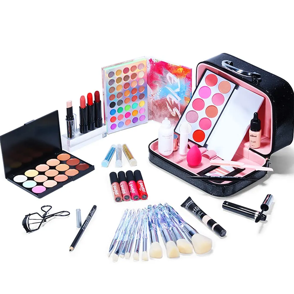 All in One Makeup Gift Kit, Multipurpose Makeup Kit for Women Full Kit, Beauty Kit Include Lipstick Set Eye Shadow Eyebrow Pencil Makeup Tools Eye Makeup(34Pcs), 5T15P1810XG8