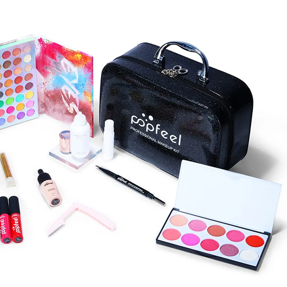 All in One Makeup Gift Kit, Multipurpose Makeup Kit for Women Full Kit, Beauty Kit Include Lipstick Set Eye Shadow Eyebrow Pencil Makeup Tools Eye Makeup(34Pcs), 5T15P1810XG8