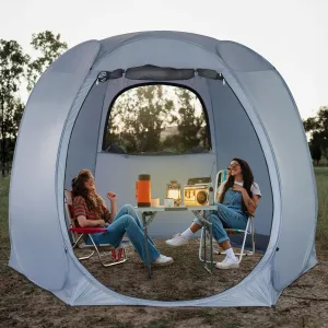 Alvantor Pop Up Screen Tent House Room Instant Outdoor Camping Canopy Sun Shelter Gazebo for Patio, Backyard & Deck, Privacy Tent(2-10 People, 8'x8' 10'x10' 12'x12')