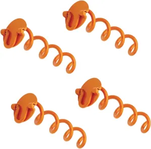 ANCFR10-ORG-R Folding Ring Spiral Ground Anchor, 10-inch, 4 Pack