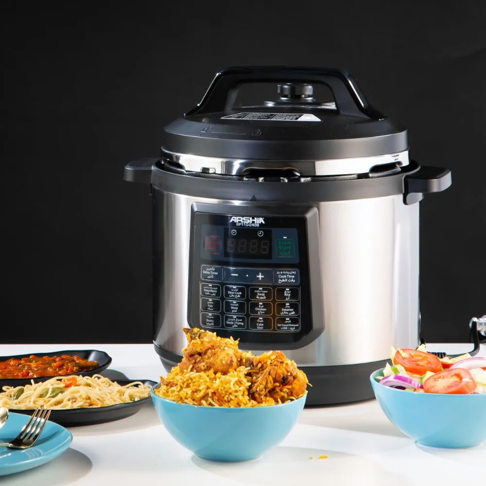 Arshia Digital Pressure Cooker 8 Liters 1200W